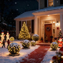 Meteds 6Ftx4Ft LED Christmas Net Lights Green Wire,Connectable UL Certified Waterptoof Net Lights for Bushes Trees Shurb Garden Outdoor Christmas Decorations — 7