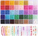 3mm Seed Beads for Jewelry Making, 39 Colors Small Beads for Bracelets — 1