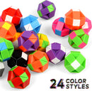 26 Pack 24 Blocks Magic Snake Cube Toy,Fidget Mini Snake Cube Puzzle Toy for Kids,Mini Plastic Puzzle Cube Toy for Kids Party Supplies,Classroom Rewards — 5