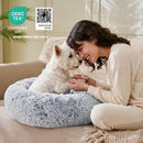JOLLYVOGUE Small Dog Bed, Calming Soft Anti-Anxiety Donut Cat Bed, Washable Round Fluffy Cushion for Small and Medium Pets (20") — 5
