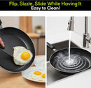 Utopia Kitchen Nonstick Frying Pan Set 3 Piece 8 9.5 11 Inch PFOA Free Grey