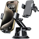 Qifutan Dash Mounted Holders Phone Holders for Your Car Phone Mount for Car Windshield Dashboard Air Vent Universal Desk Mounts Hands Free Automobile Cell Phone Holder Fit for iPhone Smartphone | Carbon Fiber | Dashboard, Vent, Windshield photo 1