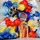 ALL-IN-1 Paw Balloons Garland Arch Kit with BONUS Dog Bone & Paw Print Balloons for Paw Birthday Decorations – Paw Balloons Backdrop, Paw Party Supplies for 3rd yo Boy — 5