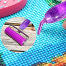 Diamond Art Pens Tools Diamond Painting Accessories Kits with Screw Metal Tip Roller Diamond Painting Pen Bead Dot Drill Pens for Diamond Art Craft Nail | Purple — 4