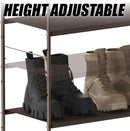 Simple Houseware 6-Tier Shoe Rack Organizer w/Side Hanging Pockets, Bronze — 5