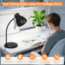 LED Desk Lamp for Home Office with Wireless Charger, Black — 5