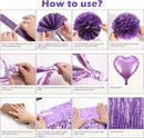 Purple Happy Birthday Party Decorations for Women Girls | Dusty Purple — 6