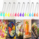 8PCS Silicone Mini Tongs, 5Inch Hand Shape Food Tongs, Colourful Small Kids Tongs for Serving Food, Ice Cube,… — 4