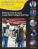 Orthobrace Work Insoles for Standing All Day,Anti Fatigue-L(Above 200 Lbs)
