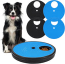 Grevosea Dog Nail Scratch Board, 3 in 1 Dog Scratch Board Rotatable Round Pad for Nails with Treat Box Dogs Nail File Toy Scratching Boards for Dogs Shorten Dog’s Side Nails Easier — 1
