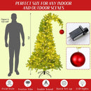 Seenelling 7.5 FT Lime Green Christmas Tree Prelit Whimsical Artificial — 2