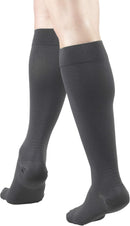 Truform 20-30 mmHg Compression Stockings for Men and Women, Knee High Length, Closed Toe | Gray | Small (1 Pair) | Microfiber Knit — 2