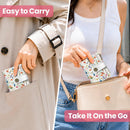 Small Wallet for Women, RFID Blocking Bifold Card Holder Wallet with 10 Card Slots, Cash Compartment, Zipper Coin Pocket & ID Window, Cute Soft Vegan Leather Compact Wallet, Wildflower — 6