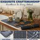 2 Pack Caketime Silicone Dish Drying Mat for Kitchen Counter Escurridor de…