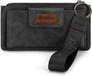 Montana West X Wrangler Brown Wristlet Wallet Minimalist Clutch Womens Wallet Rfid Card Cases & Money Organizers with Coin Purse and Smooth Zipper