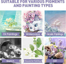 ESRICH Stretched Canvas for Painting 24x36 Inch, 2 Pack Large Canvas for Painting, Primed Acid-Free Cotton Blank Canvases 24x36 Inch, Large Painting Canvas for Oil Paint,Watercolor,Acrylic Paint. | 2Pack-24x36 Canvas — 5