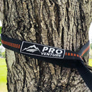 Hammock Straps and 2 Carabiners, 30+2 Loops, 1200lbs Breaking Strength (500lbs Rated) | 100% Non-Stretch, Lightweight, Portable Camping - Quick, Easy Setup | Heavy Duty + Tree Friendly | 8 Feet. | Orange — 5