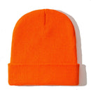 NPJY Unisex Beanie for Men and Women Knit Hat Winter Beanies - Orange — 1