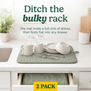 Best Brands Cuisinart Dish Drying Mat for Kitchen Counter, 2-Pack XL 18"x24"