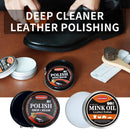 Black Brown Shoe Polish Kit Saddle Soap Mink Oil Boots Shoe Shine | Black Polish & Mink Oil — 4