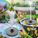 SZMP Solar Fountain 2026 Upgrade, Solar-Powered Bird Bath Fountain with 4 Fixed Rods & 7 Nozzles for Garden, Pond, Pool, and Patio – No Battery Required, Attracts Hummingbirds & Wildlife | Black — 6
