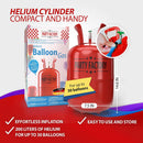 Party Factory – Helium Tank - for up to 30 assorted balloons (latex, LED & foil) – Party birthday decoration disposable gas cylinder – bendable filling valve – For decorative occasions | 1 Pack — 2