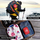 Mini First Aid Kit - 150 Piece Small Waterproof EVA Hard Shell Case | Red | 6.4" x 4.9" x 2.7" — 6