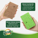 SCRUBIT 24 Pack Natural Sponges - Biodegradable Compostable Cellulose and Coconut Natural Sponges for Dishes, Eco… — 6