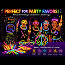 Ammy Glow Glow Sticks (205 Pcs Kit) Bulk Party Pack-100 Pack Glow Sticks with Connectors & Glasses- Party Favors for Kids 8-12- Neon Glow in The Dark Party Supplies for Birthdays & Events — 3