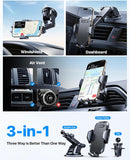 andobil Car Phone Holder, True Military-Grade 95+LBS Strongest Suction Cell Phone Mount for Car Dashboard Windshield Vent Easy Clamp Truck Cradle Stand for iPhone 18 Pro Max 17 16 15 14 13 Android | Black photo 6