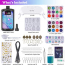 LET'S RESIN 250g UV Resin Jewelry Making Kit, 153Pcs Starter Kit with Light — 2