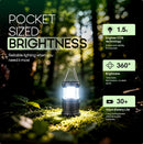 MalloMe Camping Lights LED Lantern Flashlights, Battery Operated Lamp Tent Lanterns for Power Outages, Camping Essentials Outdoor,Home,Emergency Gear, Hurricane Survival (3 AAA batteries not included) | 2 Pack | Small (300 Lumens) — 4