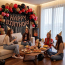 TONIFUL 16 Inch Leopard Print Happy Birthday Foil Balloon — 4