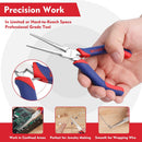 WORKPRO 2-Piece 6" Mini Needle Nose Pliers Set(Smooth Jaw), Long Nose Pliers, Bent Nose Pliers with Comfort Grip… — 7