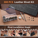 BUTUZE Leather Tools, Leather Crafting Kit with Leather Tool Rack — 6