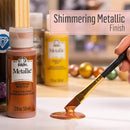 FolkArt Metallic Acrylic Paint in Assorted Colors (2 Ounce), 580 Taupe | 2 Fl Oz (Pack of 1) — 5