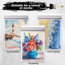 12 Sheets Canvas Paper Pad 9 x 12 in, 350 GSM, Glue Bound | 9”x12” — 6