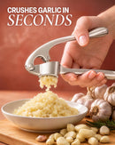 Zulay Kitchen Premium Garlic Press Set - Rust Proof Professional Garlic Mincer Tool - Easy-Squeeze, Easy-Clean with… — 5