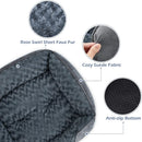INVENHO Rectangle Washable Orthopedic Dog Bed for Small, Medium and Large Dogs, Soft Calming, Sleeping Puppy Bed Durable Pet Cuddler with Anti-Slip Bottom, S (20"x19"x6") — 4