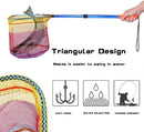 PLUSINNO Kids Fishing Net, Telescopic Lightweight Landing Net with Aluminum Pole Handle and Nylon Mesh, Catch and Release Butterfly Net for Kids Youth Outdoor | 1 Pack-Blue — 4