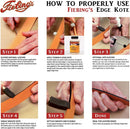 Fiebing’s Edge Kote Black and Brown, 2-Pack - Color Coats Leather Edges - 4 oz — 4