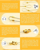FIVEIZERO 1950 Pcs Jewelry Making Cord End Kit,Crimp Tube Beads with Organizer Box,Includes Crimp Beads, Cover,… — 4
