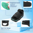 Estinko Forefoot Offloading Post Op Shoe-Wedge Post Op Shoe Ortho Wedge Healing Shoes - Offloading Shoes with Peg Assist Insole for Broken Toe, Bunion, Hammer toe, Diabetic Foot Ulcer, S - Forefoot Post Op Shoe & Peg Assist Insole * 1PC — 3