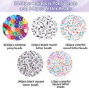 Quefe Bracelet Making Kit 6 Boxes 120 Colors Pony Beads Kandi Beads — 3