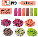 Mr. Pen- Pencil Erasers Toppers, 120 Pack, Late Harvest Color Scheme — 2