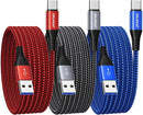 USB C Cable 10 ft 3Pack, Extra Long USB A to USB C Cable 10ft Braided Type C Fast Charging Cord for Samsung Galaxy S20 S21 S22 S23 S24 Ultra 5G S10 S9, A20 A51 A52 A72, iPhone 15 Series, PS5, Switch 1