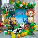 Large Animals Foil Balloons for Jungle Safari Birthday Party Decorations | Colorful Smiling Animal — 4