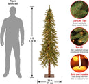 National Tree Company 6ft Pre-Lit Hickory Cedar Artificial Christmas Tree — 3