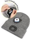 MELASA Unisex Beanie with The Light Hands Free Winter Beanie Gifts for Men — 4