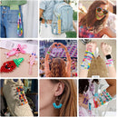 3000Pcs 56 Colors Pony Beads for Bracelet Making Kit, Rainbow Kandi Beads Friendship Bracelet Kit with 910pcs A-Z… — 4
